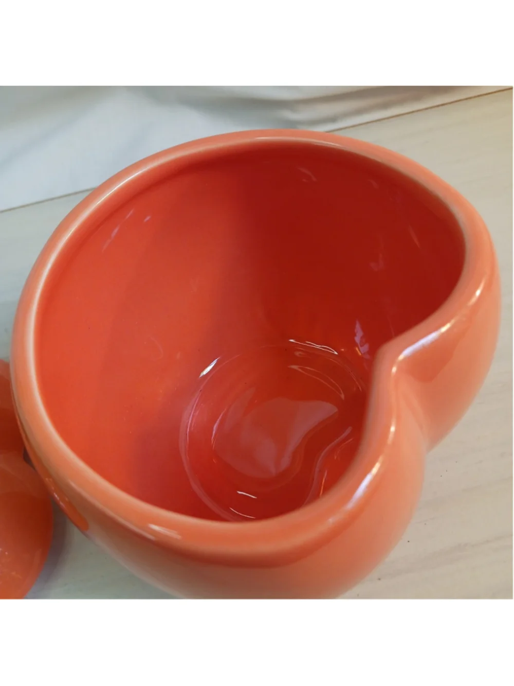 Ceramic Peach Jar Kitchen Orange With Lid Just Peachy By Ashland Spring juicy